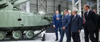 Путін на заводі військової техніки «Мотовіліха» в Пермі, 19 вересня 2025 / Фото ТАСС