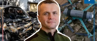 журналіст, військовослужбовець, співзасновник Центру підтримки аеророзвідки, народний депутат 8 скликання Ігор Луценко. Колаж "Вгору"