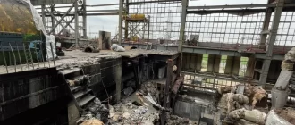 Наслідки ракетних ударів РФ по ТЕЦ-5 у Харкові, квітень 2024 року / Фото Суспільне