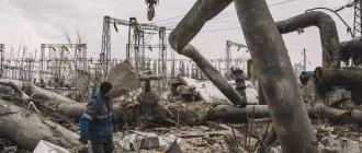 Дарницька ТЕЦ. 4 лютого 2026 / Фото Bloomberg