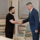 Президент України Володимир Зеленський провів зустріч із генеральним секретарем Організації економічного співробітництва та розвитку (ОЕСР) Матіасом Корманом / Фото: ОПУ