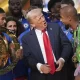 Дональд Трамп на нагородженні переможців клубного ЧС-2025 / Фото: AP/Jacquelyn Martin