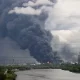 Пожежа на Московському НПЗ / Фото: Соцмережі