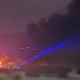 Новоросійський порт у вогні. 2 березня 2026 / Фото: соцмережі